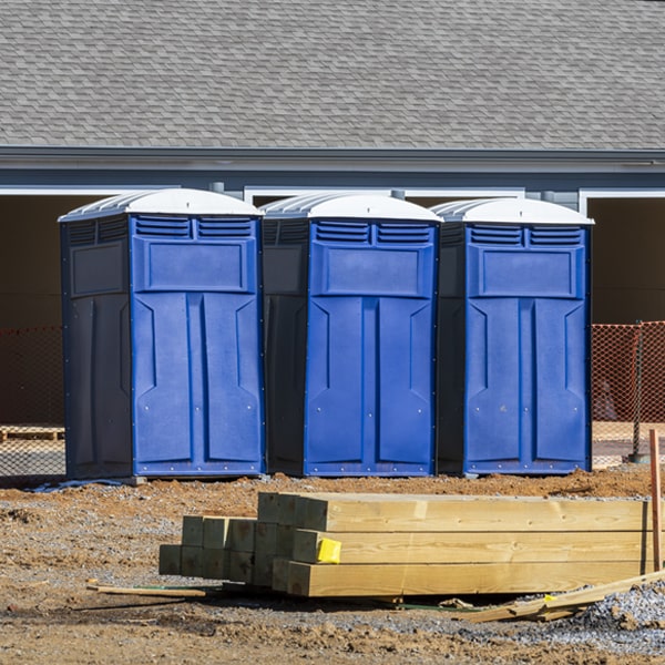 what is the maximum capacity for a single portable restroom in Laura Illinois